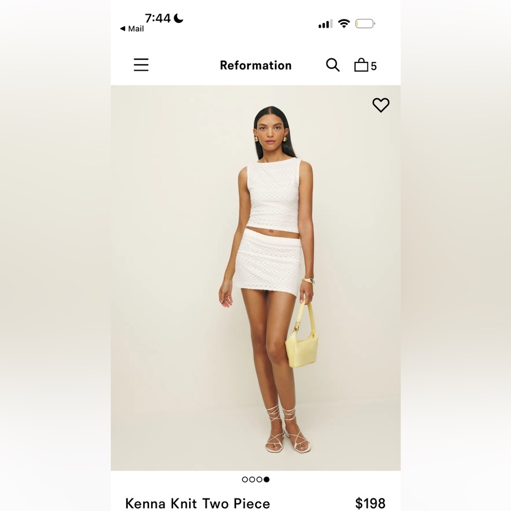 Reformation 2 piece set - NEW WITH TAGS